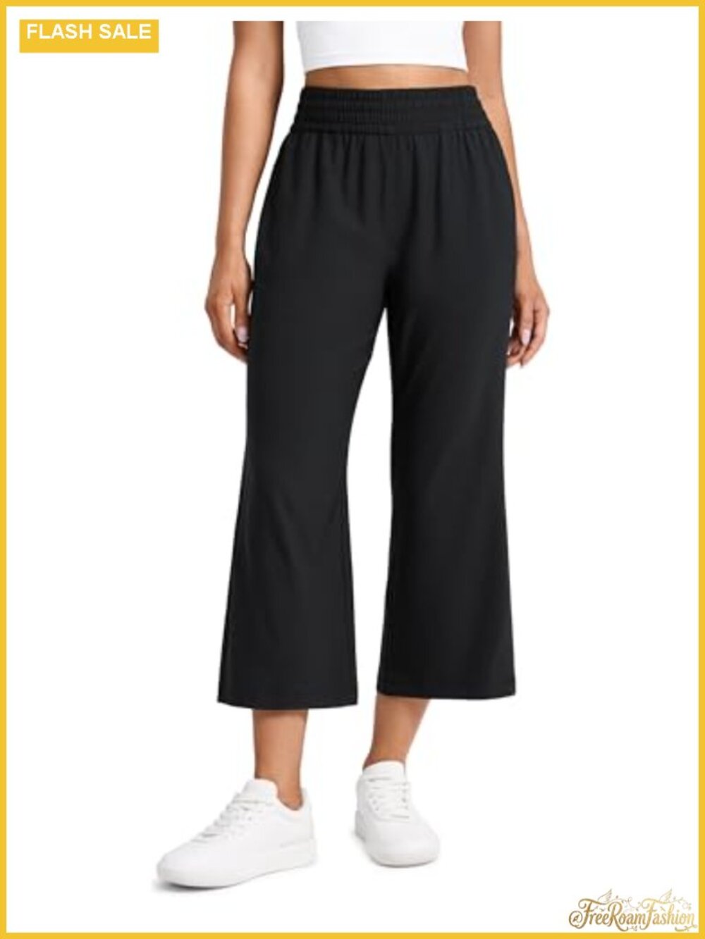CRZ YOGA Flared Capri Pants High Rise Yoga Pants 23" Inseam